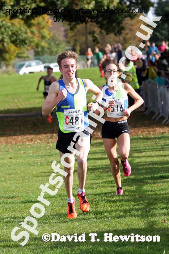 Mens under-17s Northern Cross Country Relays, Graves Park, Sheffield. Photo: David T. Hewitson/Sports for All Pics